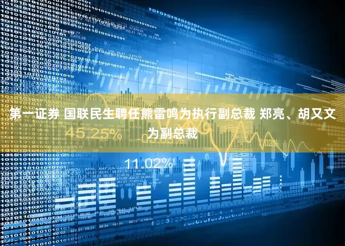 第一证券 国联民生聘任熊雷鸣为执行副总裁 郑亮、胡又文为副总裁